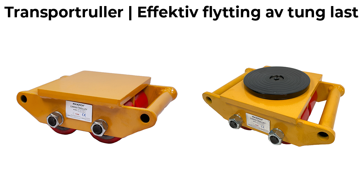 Transportruller og rullesett fra MAXTECH® | Crane Partner AS